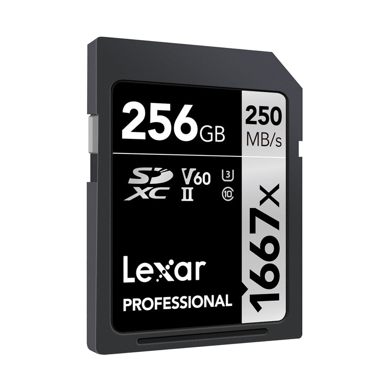 Lexar Professional 1667x SDXC UHS-II 記憶卡 256GB 存儲卡