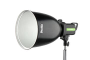 Phottix 82329, 45 ° Long Range Reflector with Grid and Diffuser (Bowens Mount, 30cm, 11.8