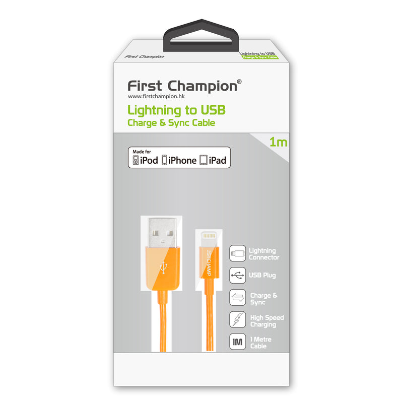 First Champion MFi Lightning Cable 1M LT-D20
