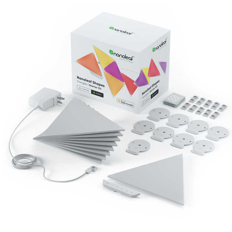 Nanoleaf Shapes Triangle Starter Kit 三角形智能照明燈板 (9 塊裝) 智能照明