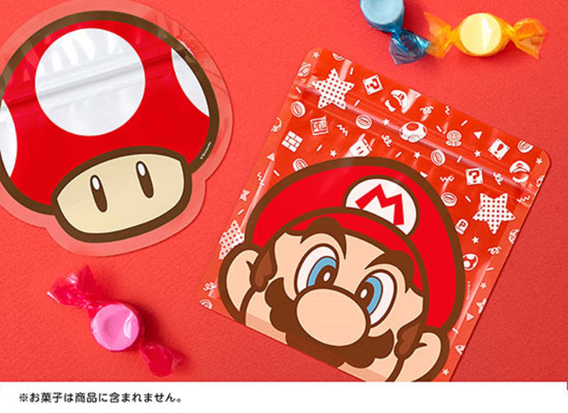 NINTENDO 任天堂 Super Mario Home&Party Zip袋 (Mario/超級蘑菇)