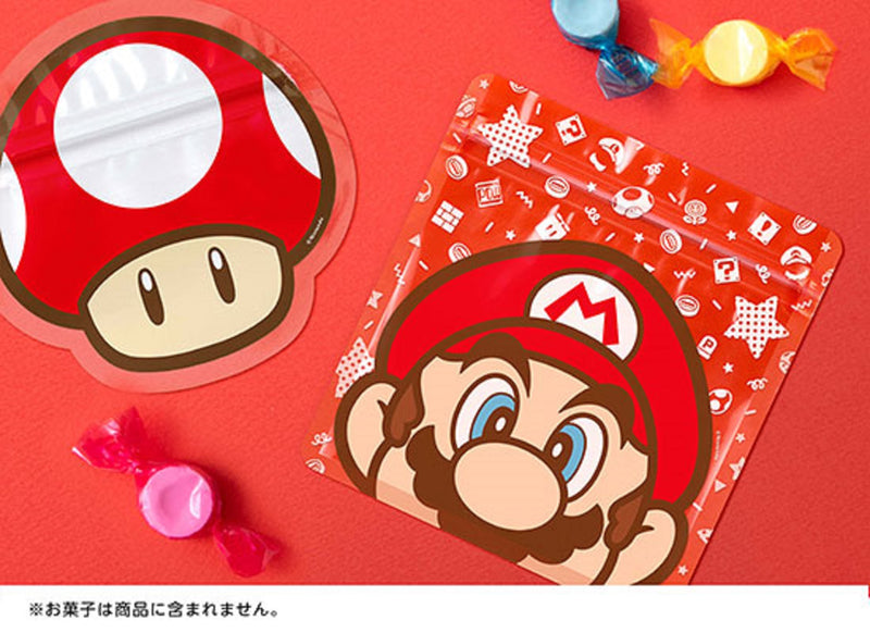 NINTENDO Super Mario Home&Party Zipper Bag (Mario/Super Mushroom)