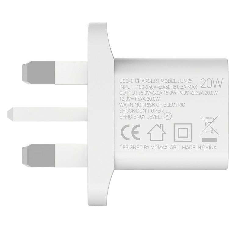 Momax ONEPLUG 20W mini USB-C Charger