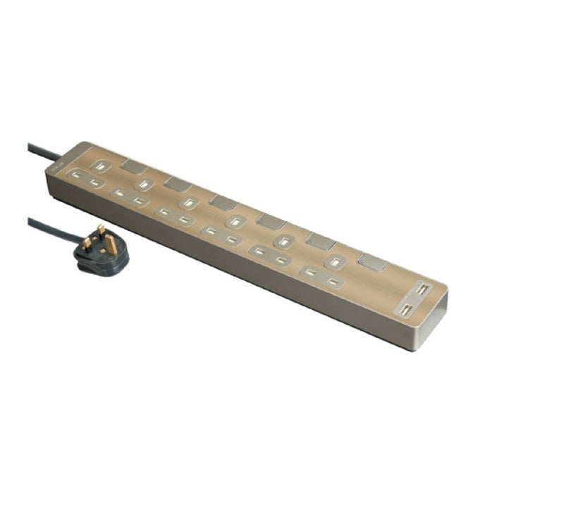 Schneider Electric TSH36U Power Strip golden hairline