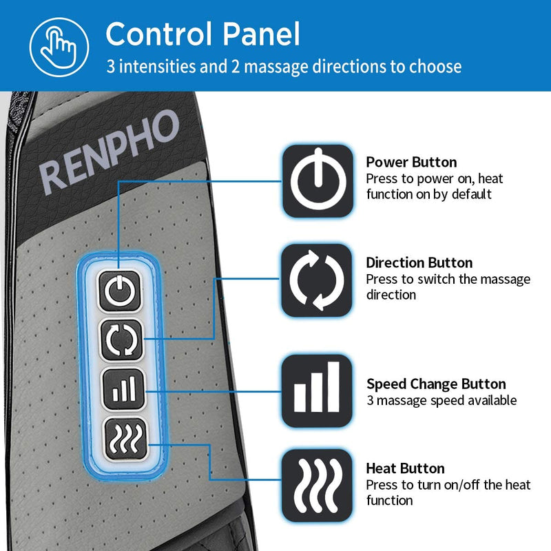 RENPHO Heated Neck and Back Massager