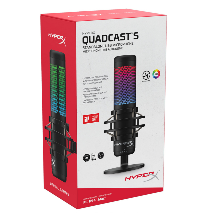 HyperX QuadCast S RGB Condenser Gaming Microphone