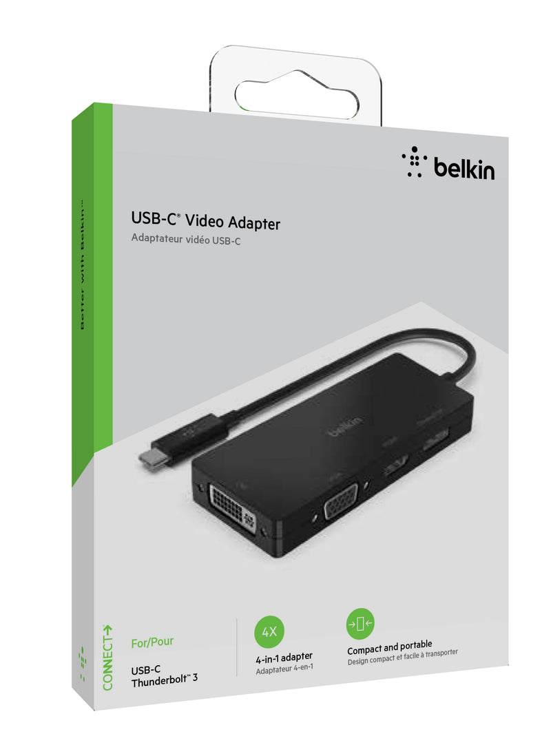BELKIN USB-C Video Adapter (HDMI, DisplayPort, DVI, VGA)