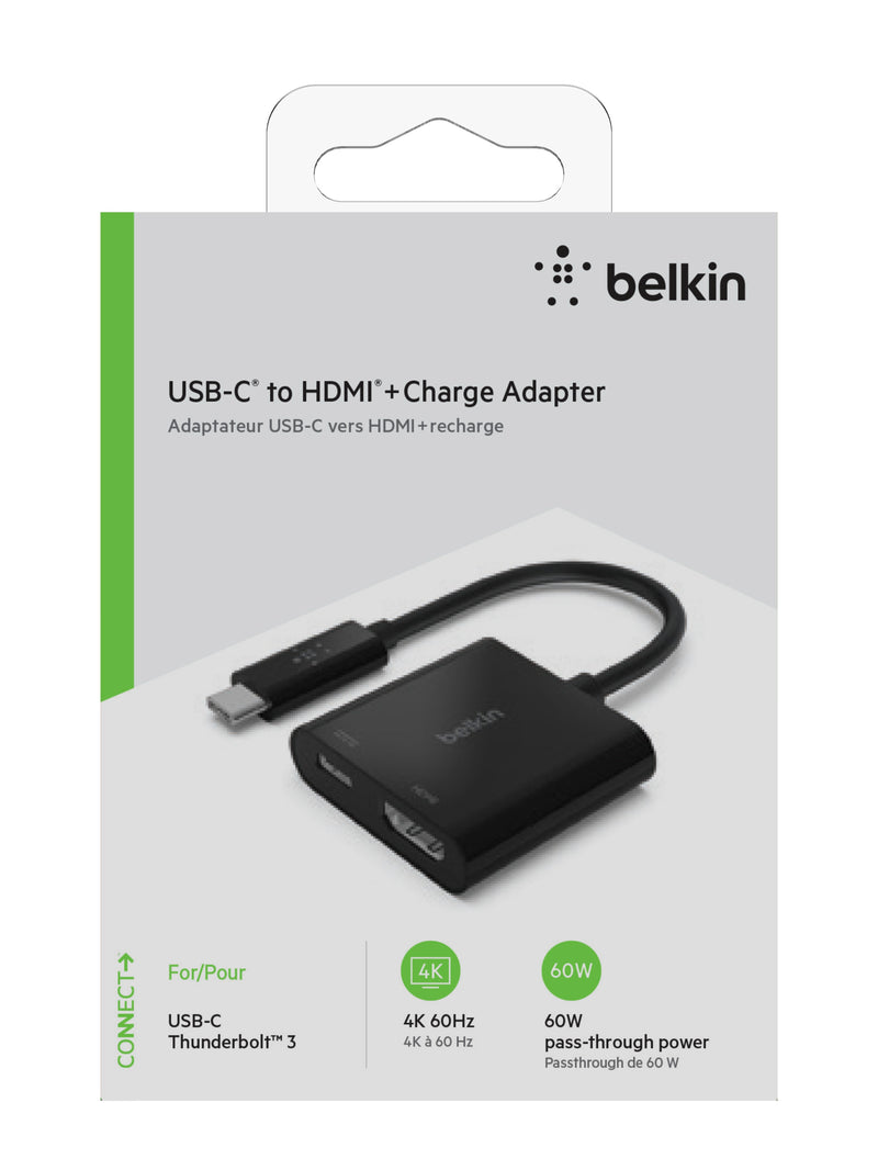 BELKIN 貝爾金 USB-C 轉 HDMI + 充電轉接器 (60W)