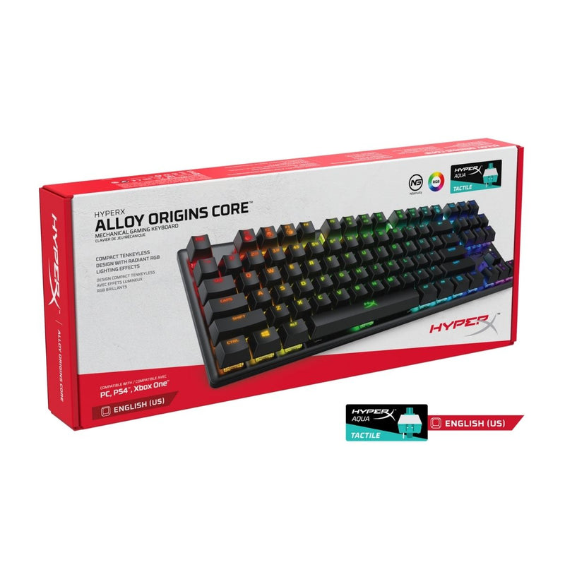 HyperX Alloy Origins Core Mechanical Gaming Wired Keyboard (Aqua Swtich)