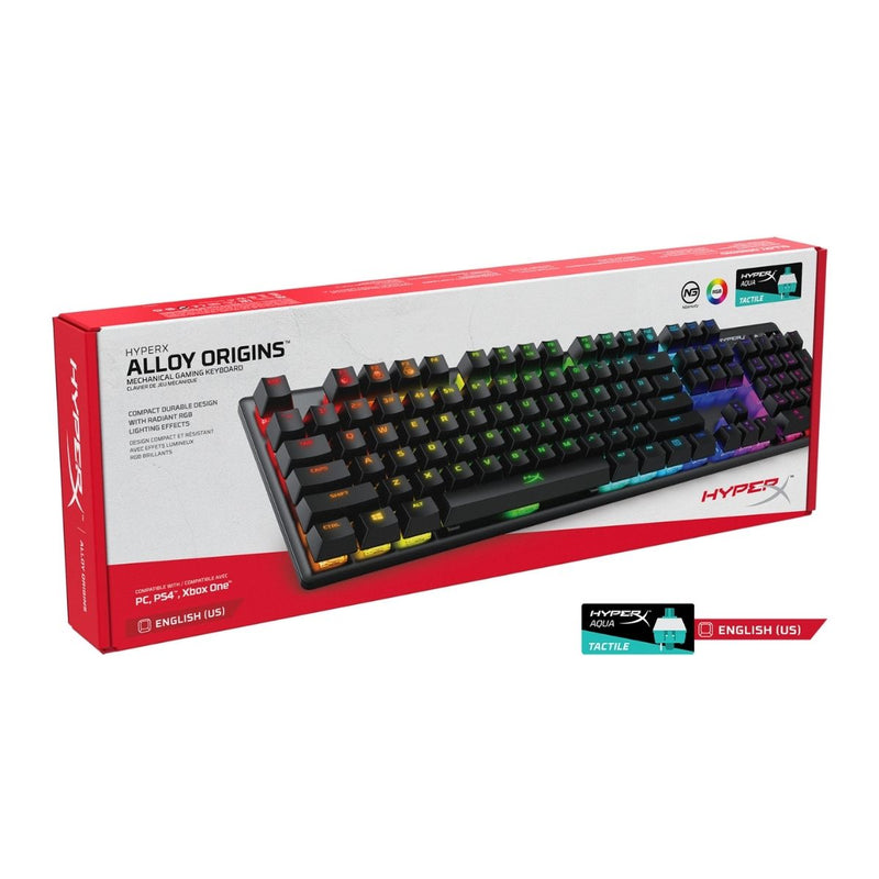 HyperX Alloy Origins Mechanical Gaming Wired Keyboard (Aqua Switch)
