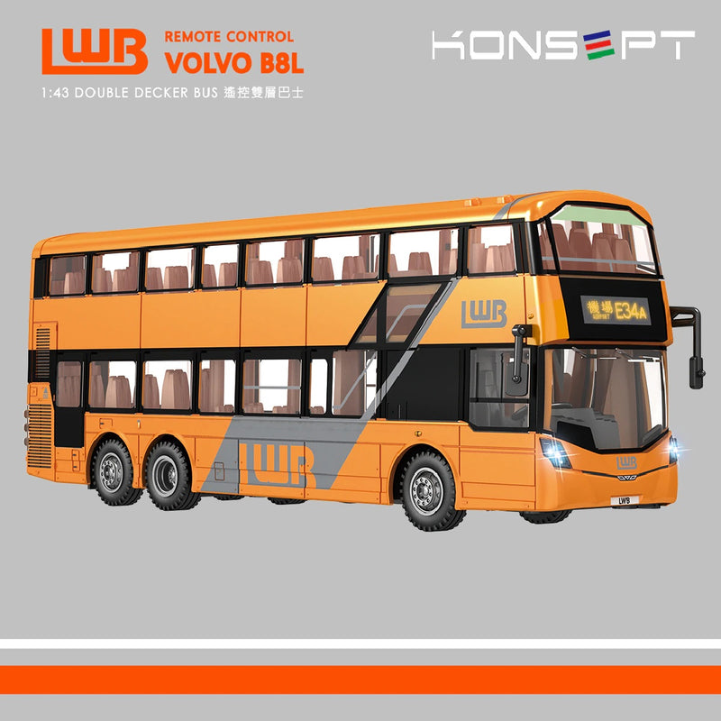 Konsept 1:43 LWB Volvo B8L RC Double-Decker Bus