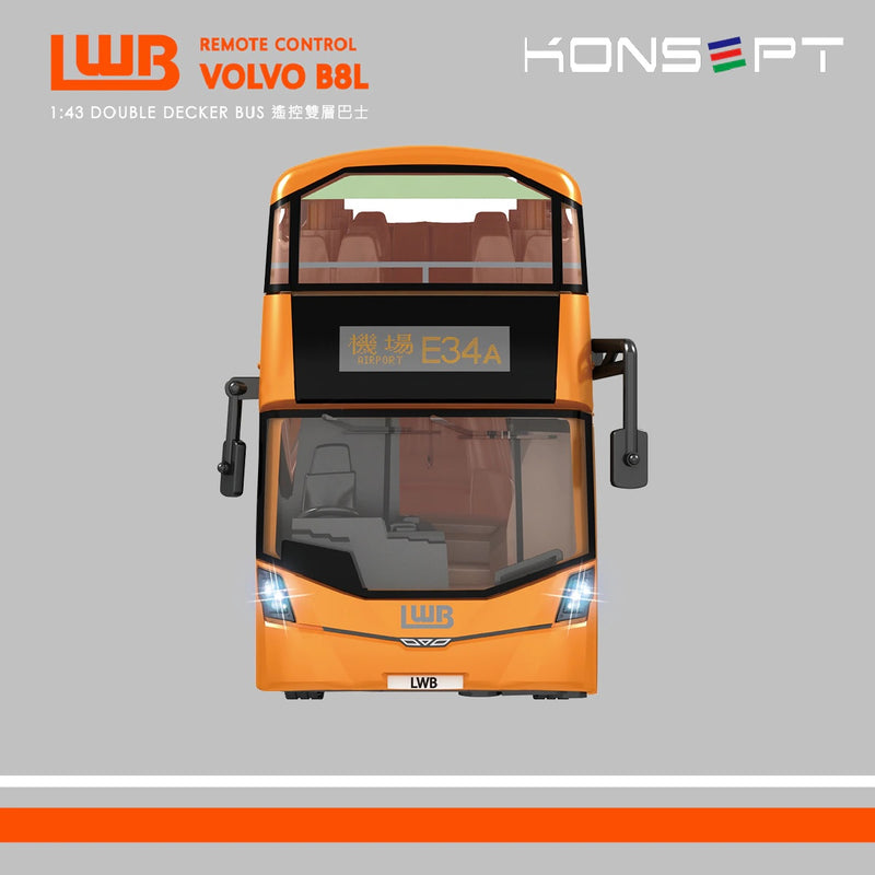 Konsept 1:43 LWB Volvo B8L RC Double-Decker Bus