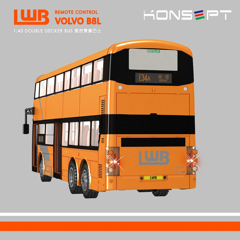 Konsept 1:43 LWB Volvo B8L RC Double-Decker Bus