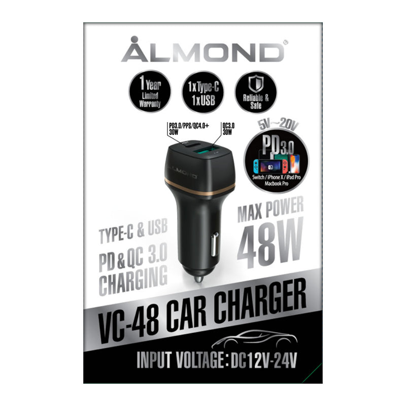 Almond VC-48 PD Car Charger