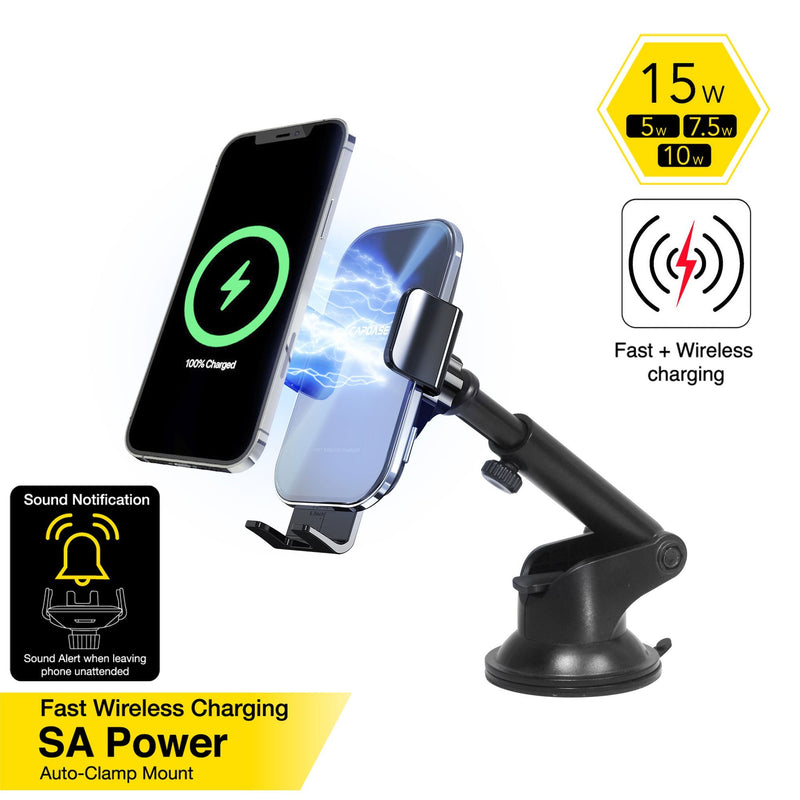 CAPDASE SA Power快速無線充電自動夾具車載 - 伸縮臂