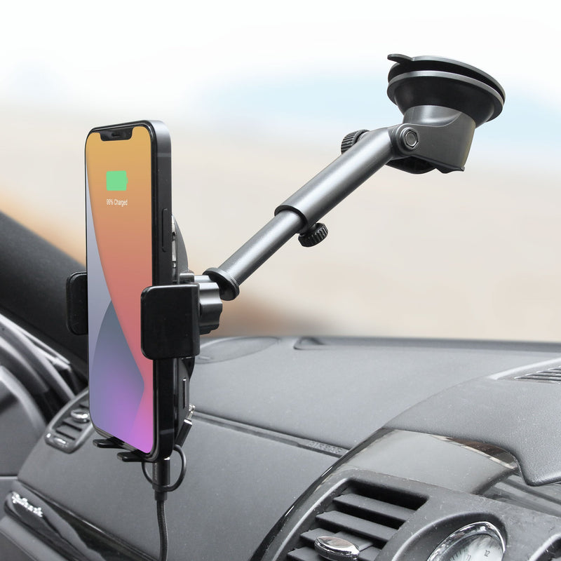 CAPDASE SA Power Fast Wireless Charging Auto-Clamp Car Mount Telescopic Arm