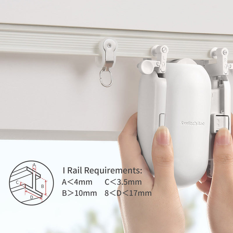 SwitchBot Smart Curtain Robot - I Rail(2pcs Pack)