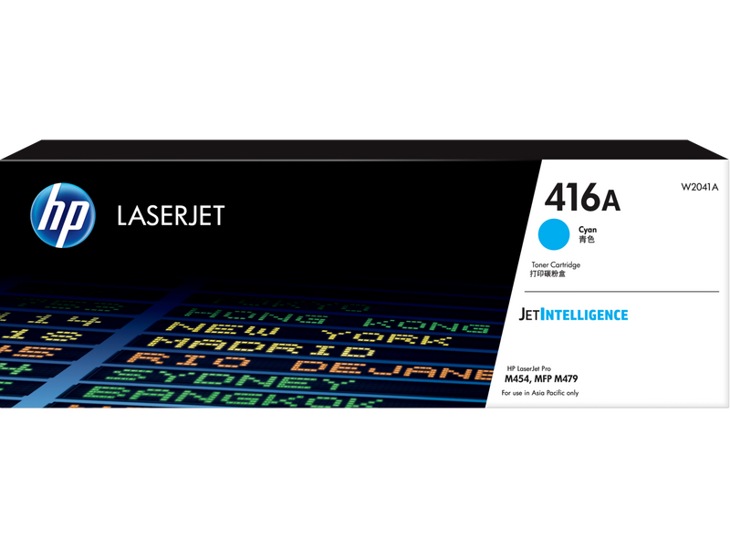 HP 416A Cyan Original LaserJet Toner Cartridge (W2041A)