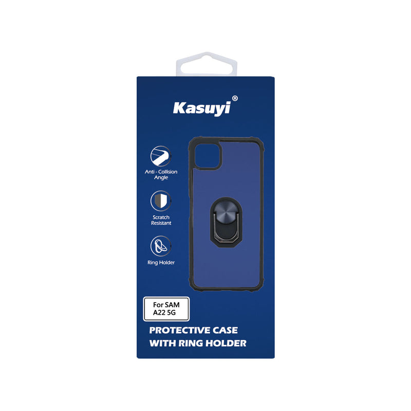 Kasuyi Samsung A22 5G Protective Case With Ring Holder Mobile Phone Case