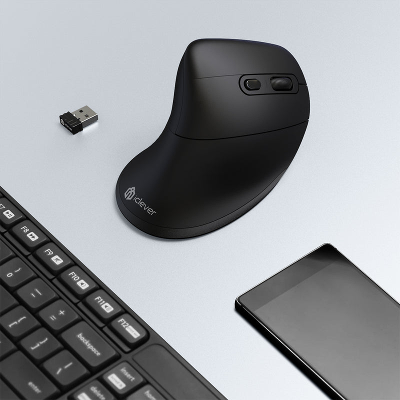 iClever TM231G Ergonomic Wireless Vertical Mouse