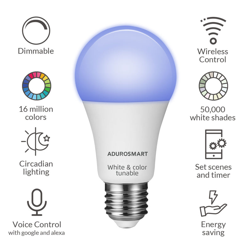 Adurosmart ERIA - E27 Extended Color Smart Bulb