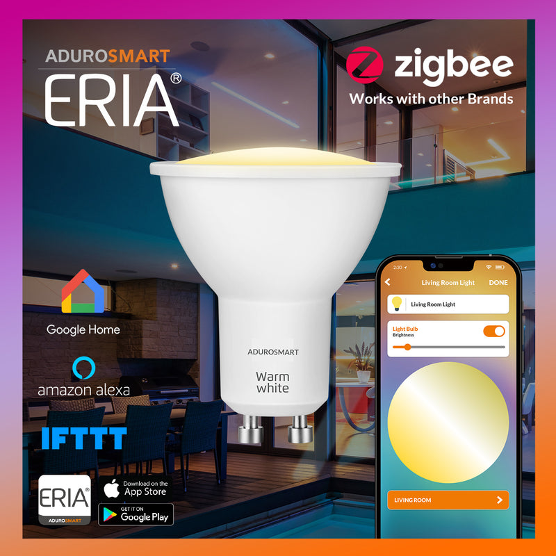 Adurosmart ERIA - GU10 Dimmable Warm White Smart Bulb
