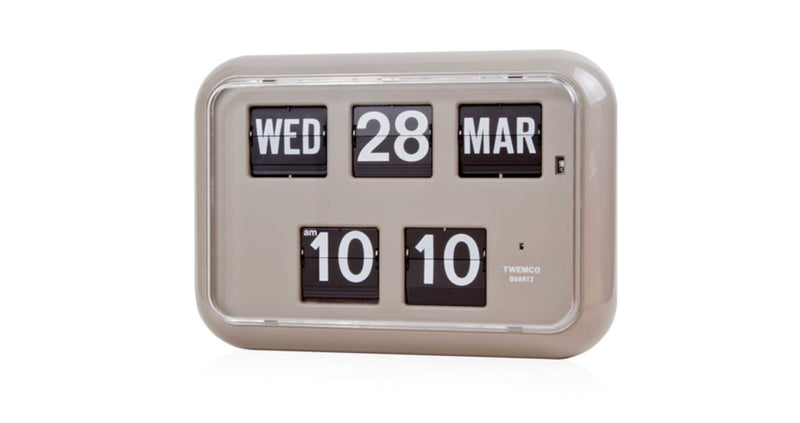 TWEMCO Battery Quartz Perpetual Flip Calendar Table/Wall Clock QD-35 English ver.
