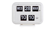 TWEMCO Battery Quartz Perpetual Flip Calendar Table/Wall Clock QD-35 English ver.