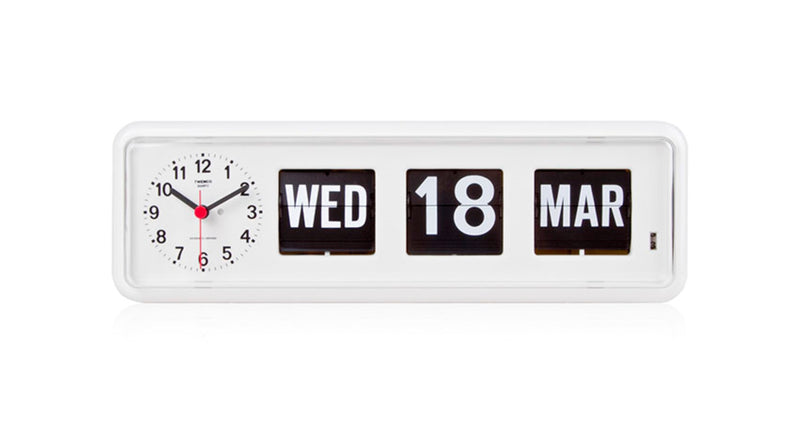 TWEMCO Battery Quartz Perpetual Flip Calendar Table/Wall Clock BQ-38 English ver.