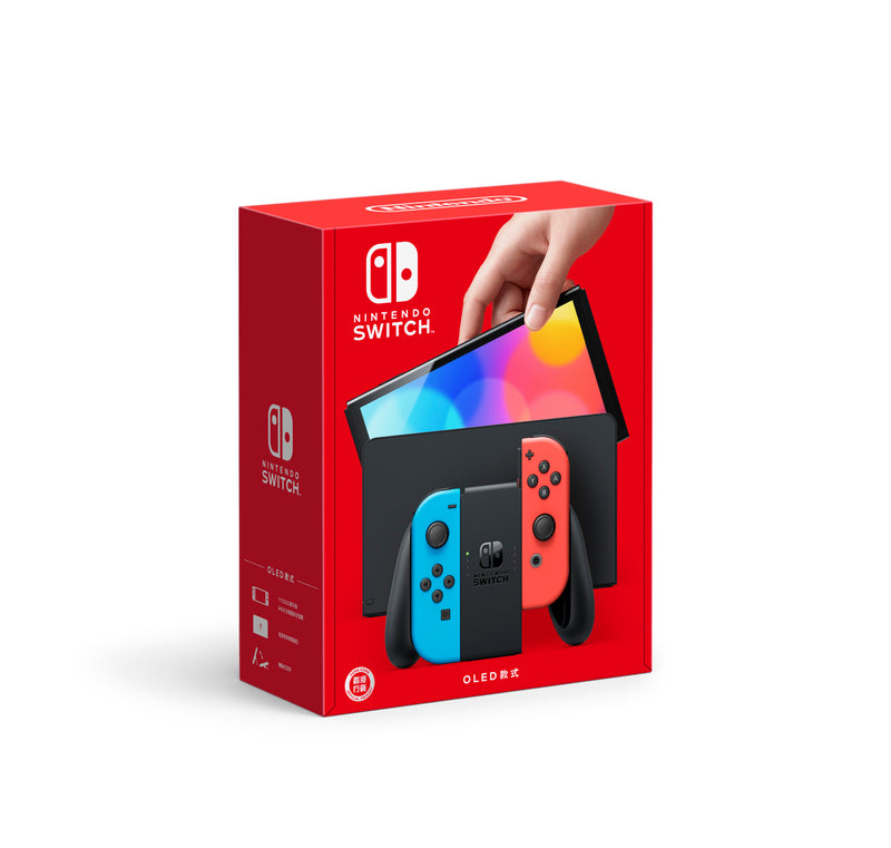 NINTENDO 任天堂 Switch OLED 遊戲主機 (紅藍色)