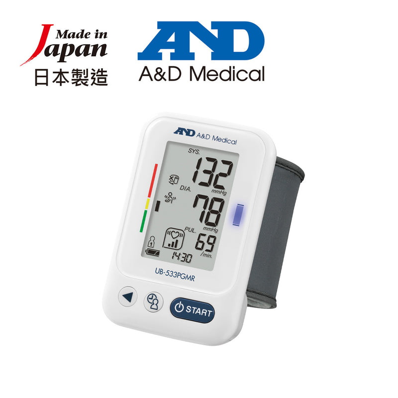 AND Blood Pressure Monitor (Wrist type) UB-533PGMR