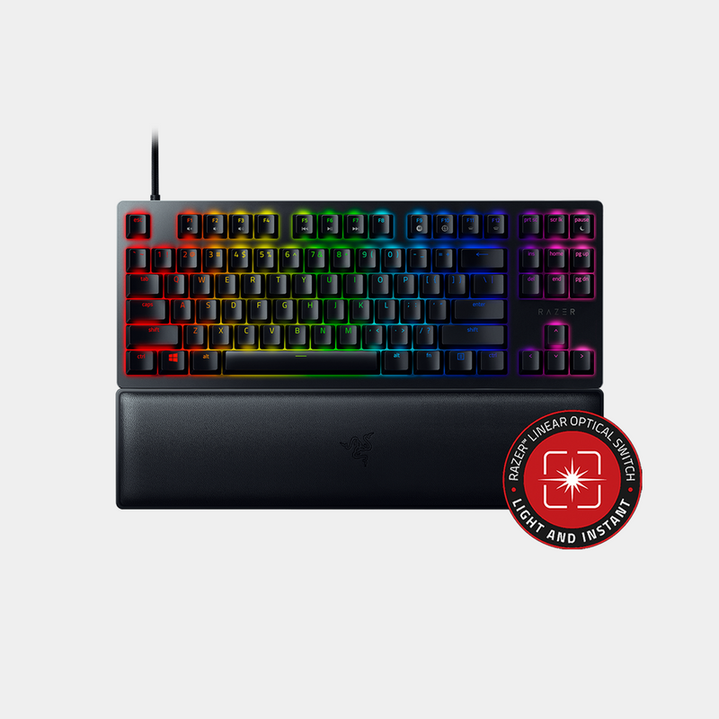 Razer Huntsman V2 Tenkeyless (Linear Red Switch) - Optical Gaming Wired Keyboard