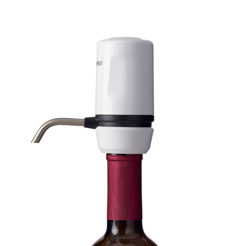 VINAERA Travel Electric Wine Aerator Portable Edition MV63 + Waiter's Friend Corkscrew Ebony Edition Bundle
