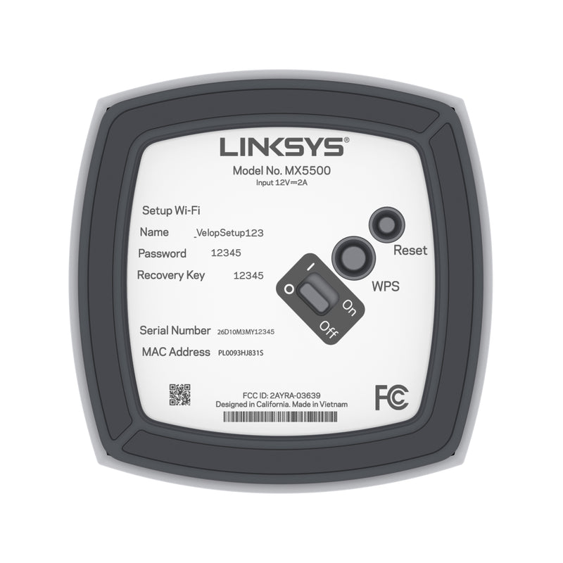 Linksys MX5503 Atlas Pro 6 雙頻 Mesh WiFi 6 路由器 (3件裝)
