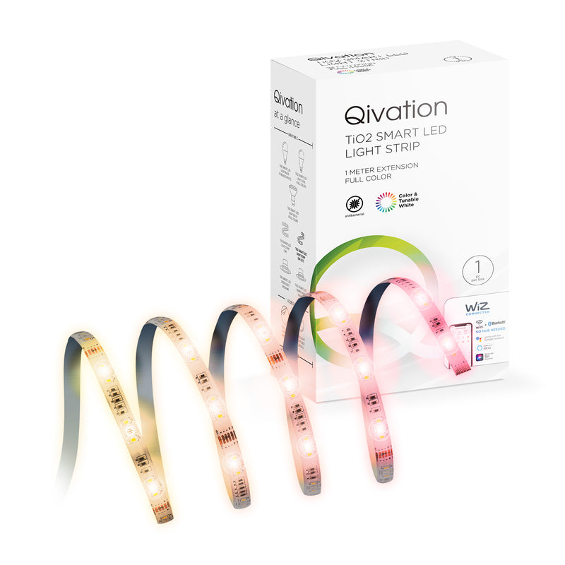 Qivation QV0006 TiO2 Smart LED Light Strip Full Color 1M extension