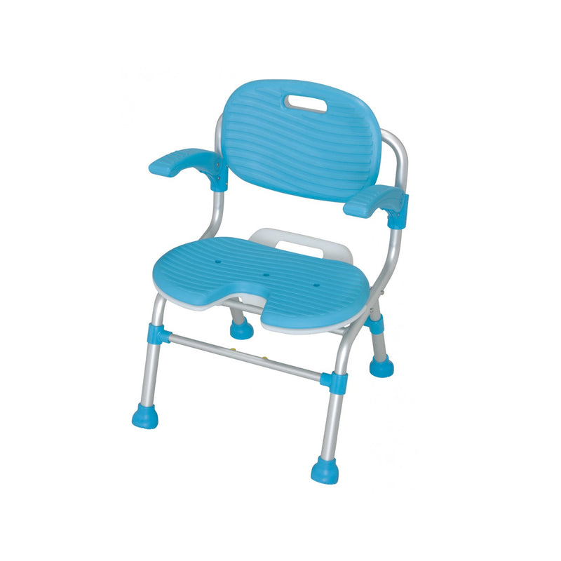 TacaoF Foldable U-shaped Bathing Chair (with back and armrests)