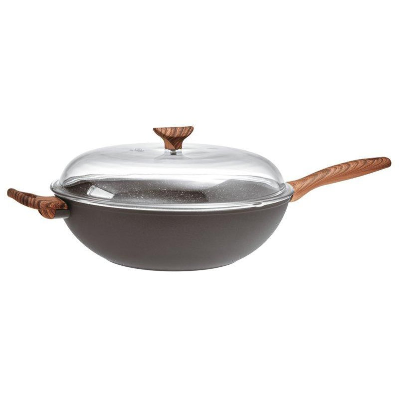 SAMBONET Non-Stick Wok With Lid 32 cm