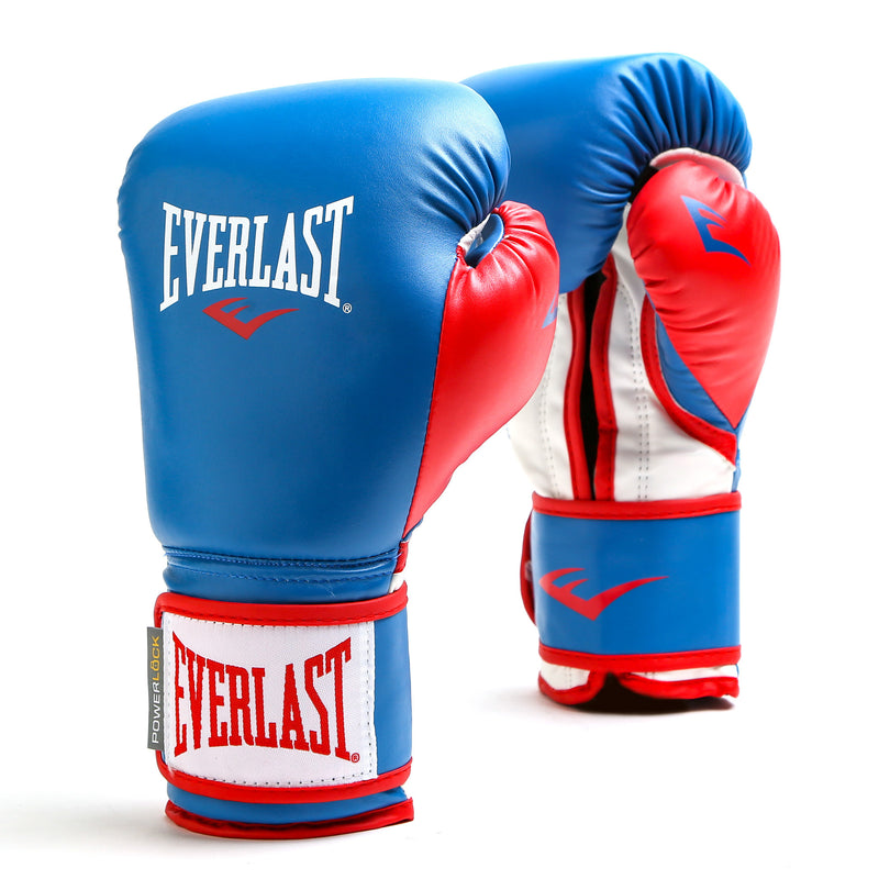 Everlast Powerlock Gloves (Blue/Red) 12oz