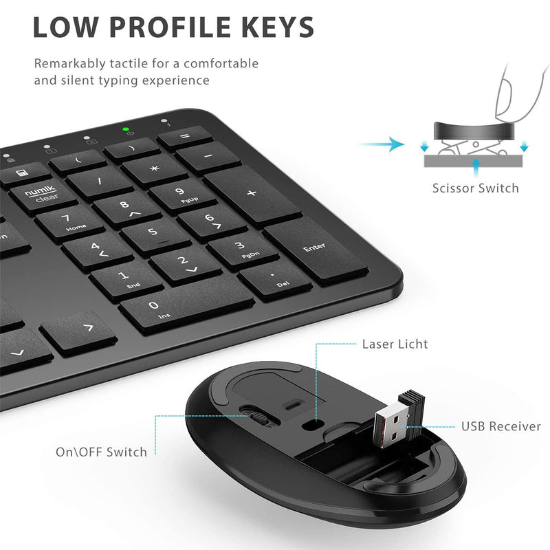 iClever IC-GK08 wireless Mice and Keyboard