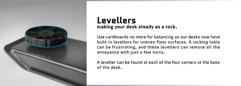 Zenox 1.5m Office Desk (Fixed Height)