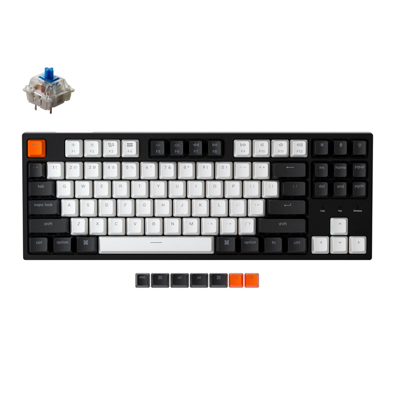 Keychron C1 White LED Wired Mechanical Keyboard (Blue)