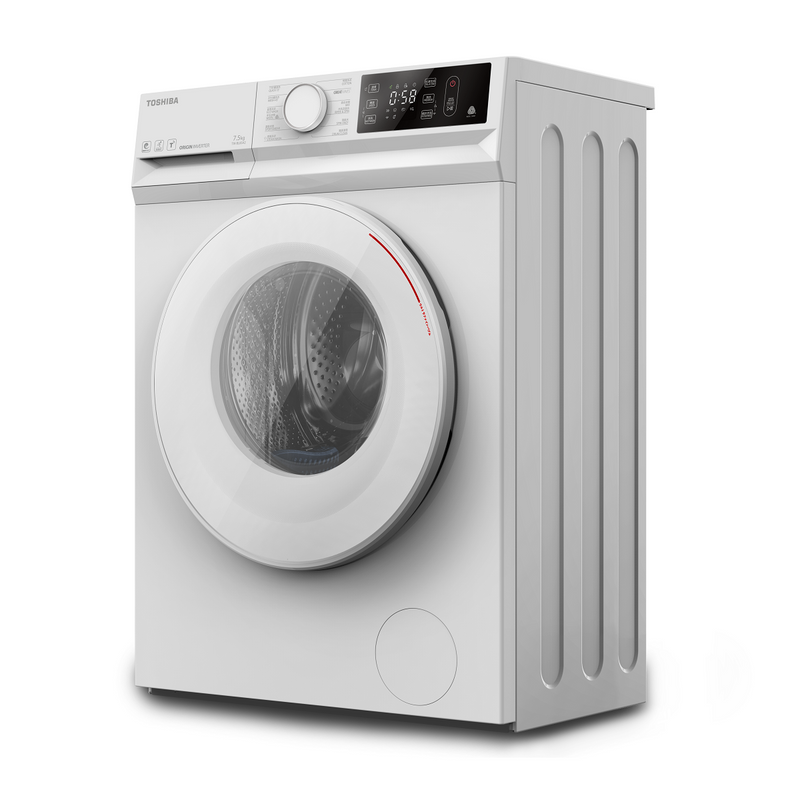 TOSHIBA TWBL80A2HWW 7KG 440mm Ultra Slim Inverter Front Loading Washing Machine Front Load Washer