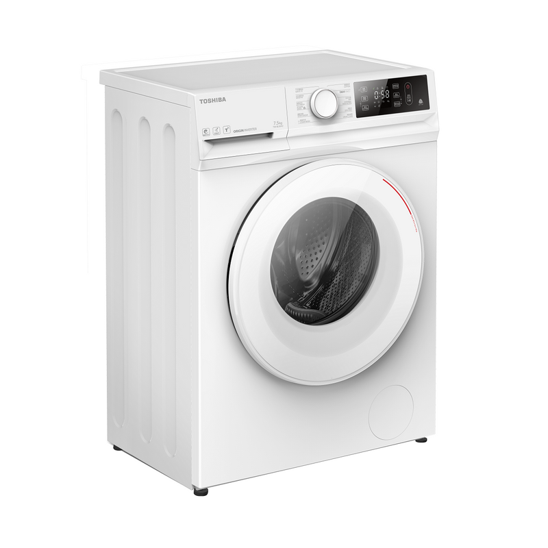 TOSHIBA TWBL80A2HWW 7KG 440mm Ultra Slim Inverter Front Loading Washing Machine Front Load Washer