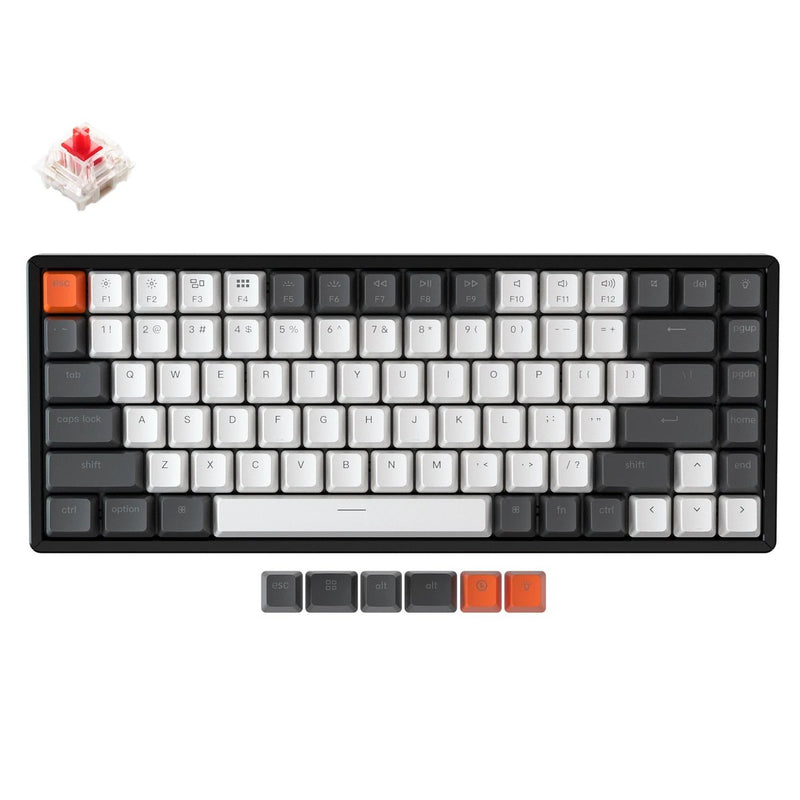 Keychron K2 Wireless Mechanical Keyboard - RGB Backlight Aluminum Frame (Gateron Red Switch) (Hot-Swappable)
