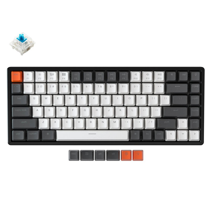 Keychron K2 Wireless Mechanical Keyboard - RGB Backlight Aluminum Frame (Gateron Blue Switch) (Hot-Swappable)