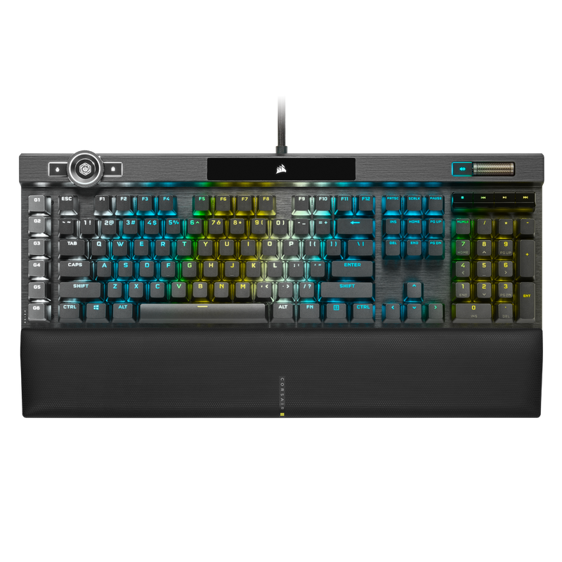 CORSAIR K100 RGB Mechanical Gaming Wired Keyboard - Cherry MX Speed