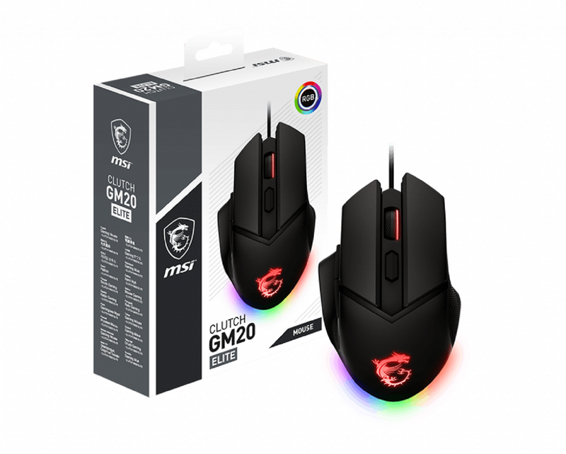 MSI CLUTCH GM20 ELITE Gaming Wired Mouse
