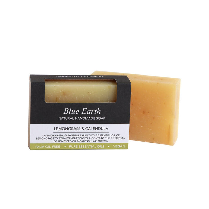 Blue Earth Lemongrass & Calendula Natural Handmade Soap 85gm