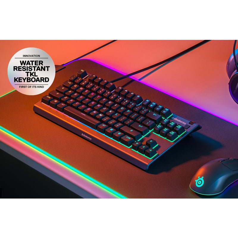 SteelSeries APEX 3 TKL 防水靜音有線電競鍵盤