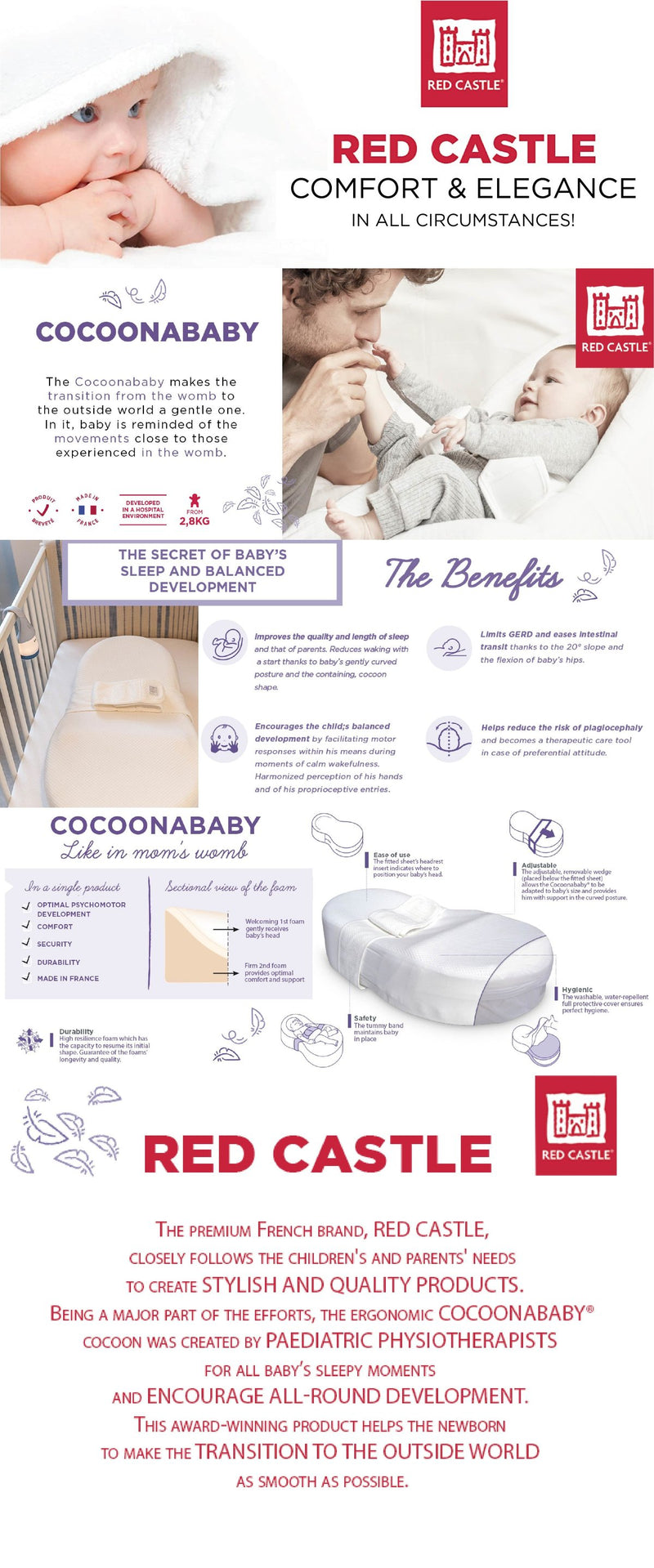 Red Castle Cocoonababy® (with fitted sheet)